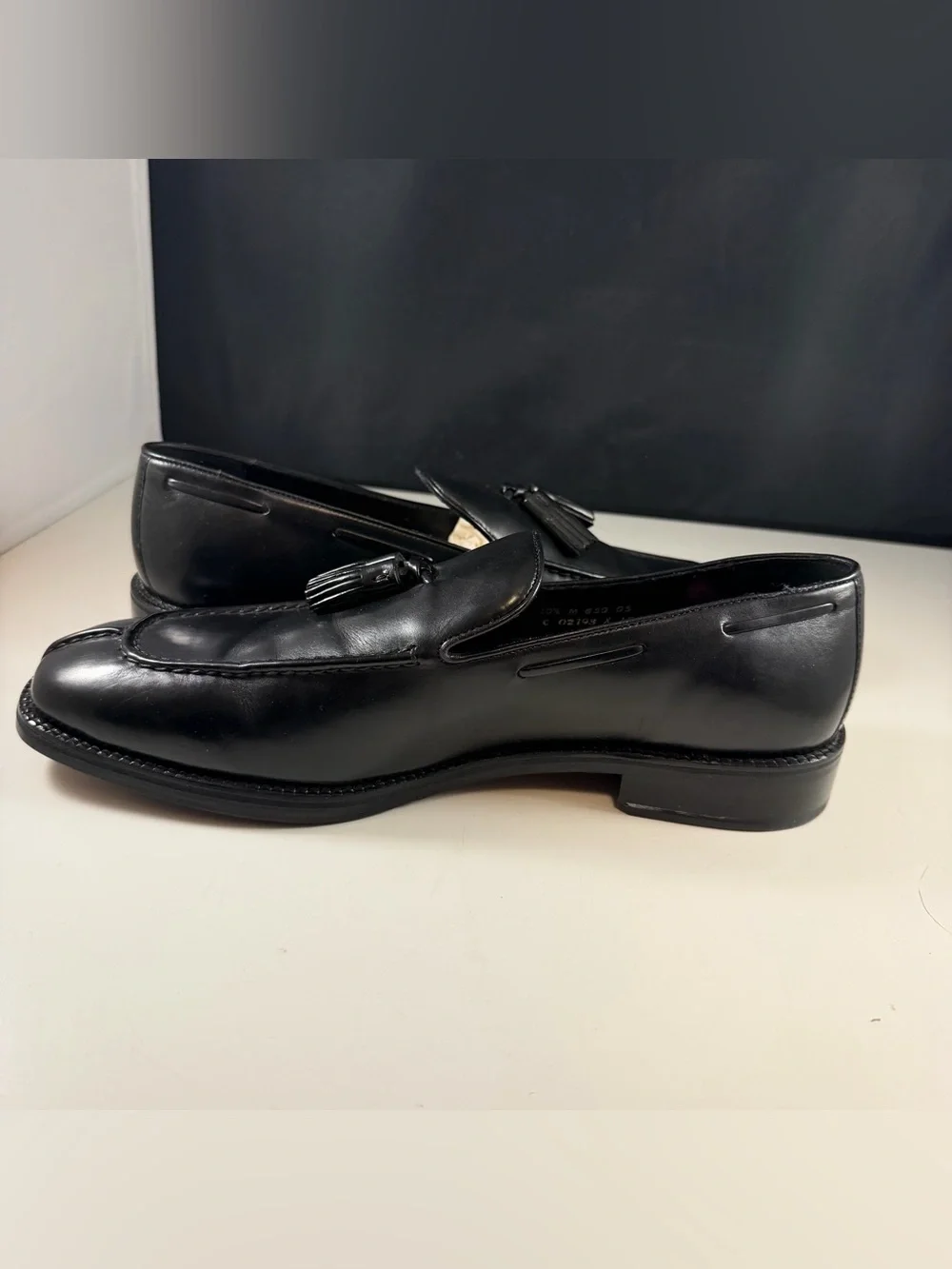 Cole Haan City Mens Black Leather Tassel Loafers- Size 10.5 C- New No Box (Read)